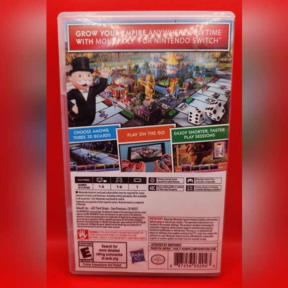 Nintendo Switch Monopoly Board Video Game - Picture 2 of 2
